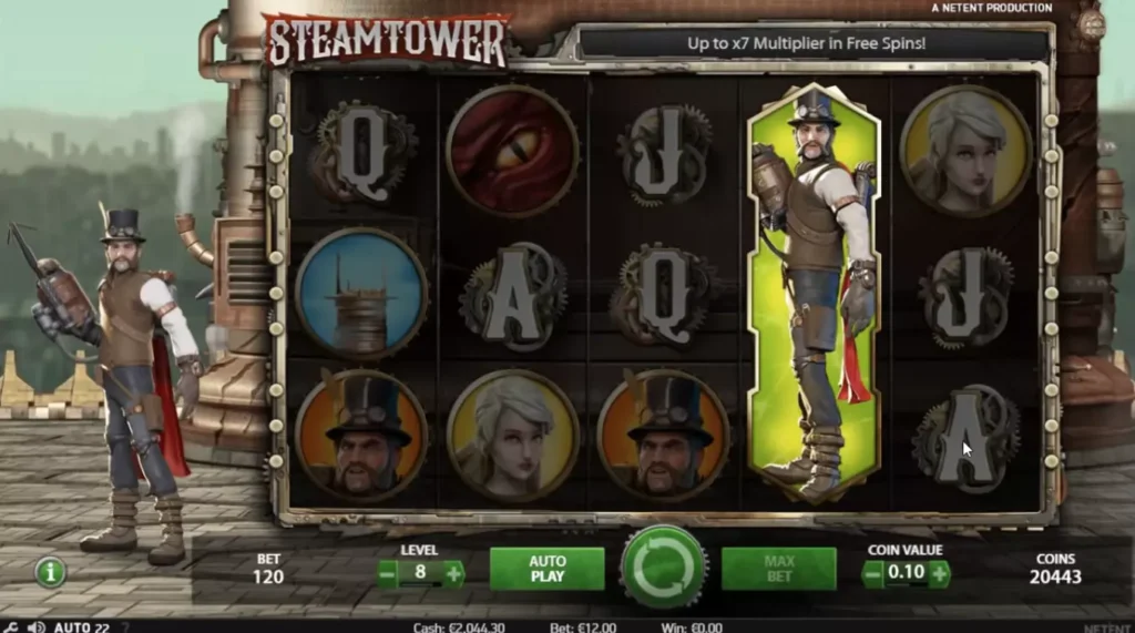 Играть в слот Steam Tower