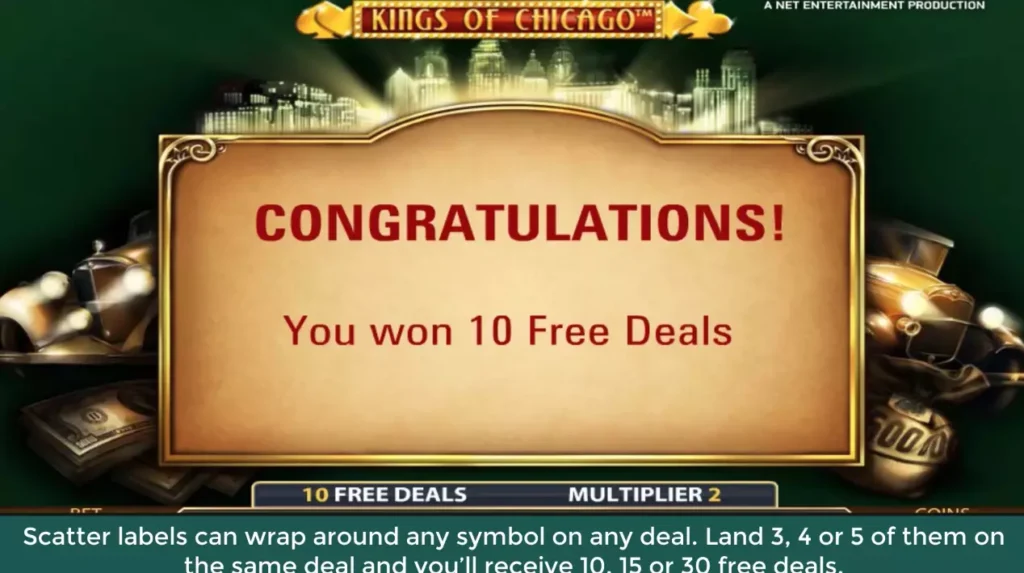 Выигрыш в слоте Kings of Chicago